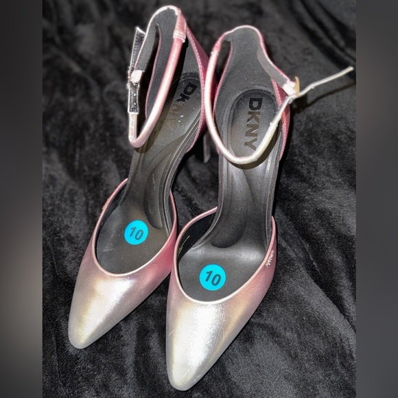 DKNY Shimmering Pink and Silver Heels - Picture 13 of 14